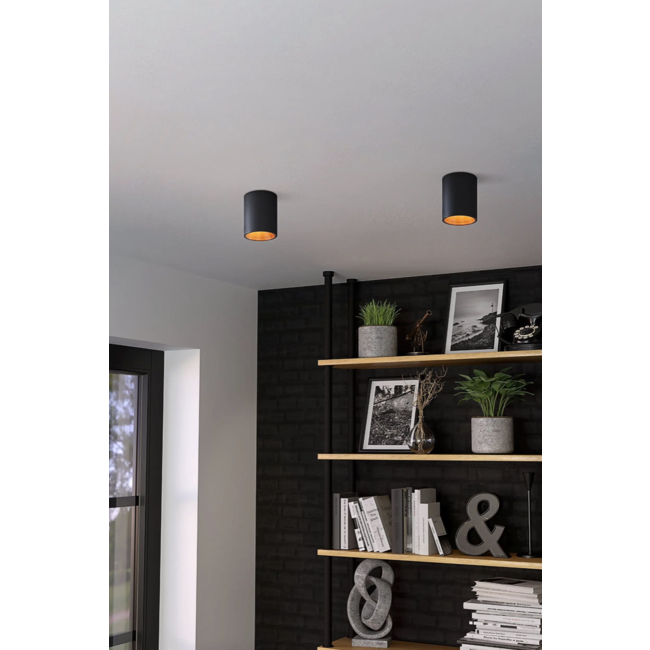 Spot LED en saillie Polasso Noir/Cuivre 94501