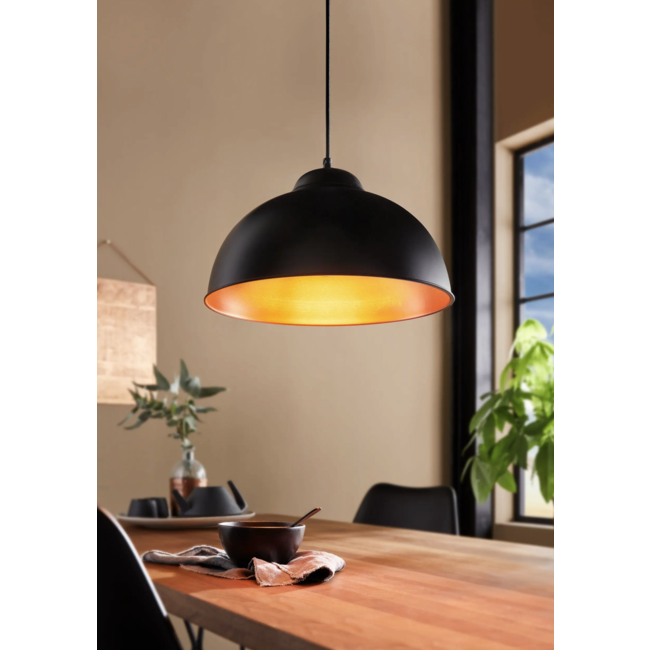 Pendant lamp TRURO 2 Black 49247