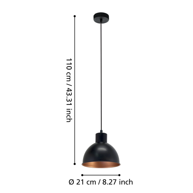 Suspension TRURO 1 Noir 49238