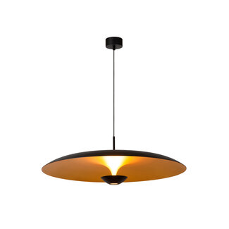 Lucide Premium Premium KENNETH - Hanglamp - Ø 80 cm - LED Dimb. - 1x22W 2700K - Zwart