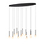Lucide Premium Premium CALINA - Suspension - LED Dim. - CCT - 12x7W 2200K/3300K - Noir