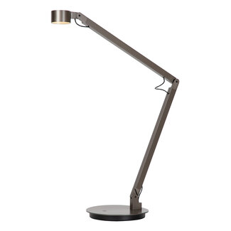 Lucide Premium Premium OGDEN - Lampe de bureau - LED 3 StepDim - 1x7W 3000K - Fer gris