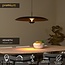 Premium KENNETH - Pendant lamp - Ø 80 cm - LED Dimmable - 1x22W 2700K - Black - 41412/80/30