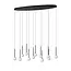 Premium CALINA - Hanglamp - LED Dimb. - CCT - 12x7W 2200K/3300K - Zwart - 24406/86/30