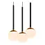 Premium CALINA - Hanglamp - LED Dimb. - CCT - 12x7W 2200K/3300K - Zwart - 24406/86/30