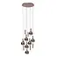 Premium JASMINE - Hanglamp - Ø 75 cm - LED Dimb. - CCT - 12x4,5W 2200K/3300K - Koper - 74420/12/65