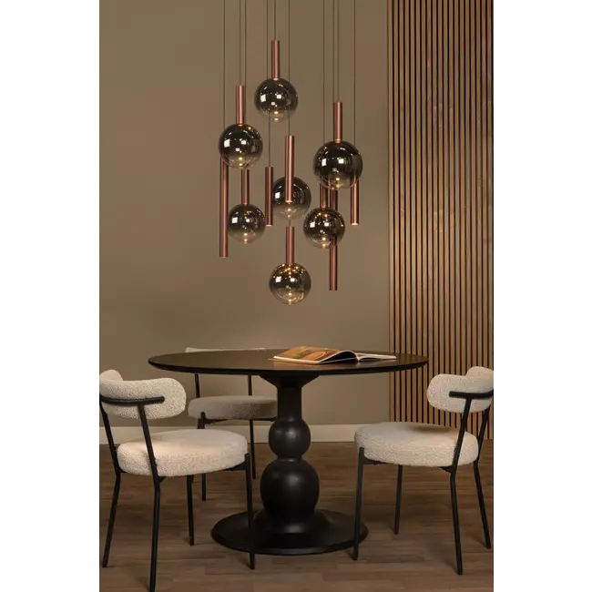 Premium JASMINE - Pendant light - Ø 75 cm - LED Dim. - CCT - 12x4,5W 2200K/3300K - Copper - 74420/12/65