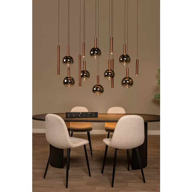 JASMINE Premium - Suspension - LED à intensité variable - Température de couleur - 14 x 4,4 W 2200 K/3300 K - Cuivre - 74420/14/65