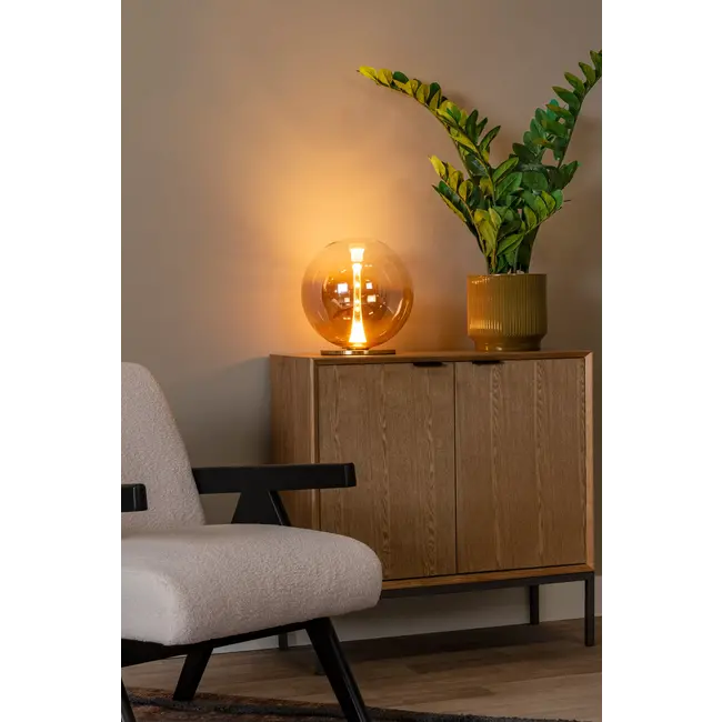 Premium GISELA - Lampe de table - Ø 30 cm - LED Dim. - 1x12W 2500K - Ambre - 13594/10/62