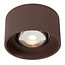 LENZ - Plafondspot Binnen/Buiten - Ø 11 cm - LED - 1x8W 2700K - IP54 - Roest bruin | Essential - 33805/08/97