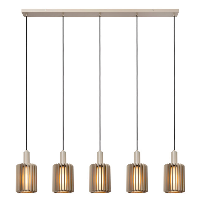 LAMBRES - Pendant light - 5xE27 - Taupe - 45410/05/41