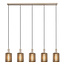 LAMBRES - Hanglamp - 5xE27 - Taupe - 45410/05/41
