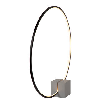 Lucide CIRKELIS - Lampe de table - Ø 83 cm - LED Dim. - 1x24W 3000K - Noir