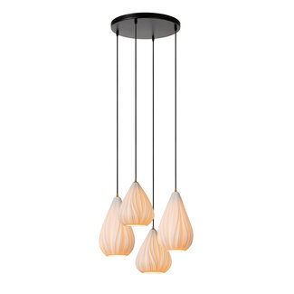 Lucide CINZIA - Hanglamp - Ø 55,5 cm - 4xE27 - Wit