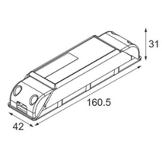 Modular Lighting Instruments Driver LED à courant constant, gradation profonde, DALI 500 mA, 20 W Modular Lighting Instruments Driver LED à courant constant, gradation profonde, DALI 500 mA, 20 W