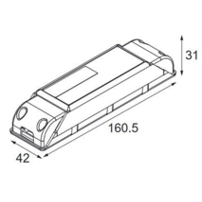 LED DRIVER CONSTANT CURRENT DEEP DIM DALI 500MA 20W