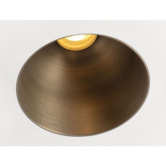 Thimble recessed trimless 70 IP55 LED 2700K medium bronze brushed anodized