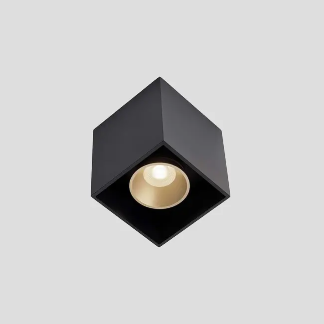 Chuck 1 Deco Surface-mounted spotlight Black