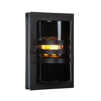Lucide PRIVAS - Wandlamp Buiten - 1xE27 - IP44 - Zwart- 14826/01/30 - outlet