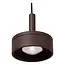 LENZ - Hanglamp Binnen/Buiten - Ø 11 cm - LED - 1x8W 2700K - IP54 - Roest bruin | Essential - 33806/08/97