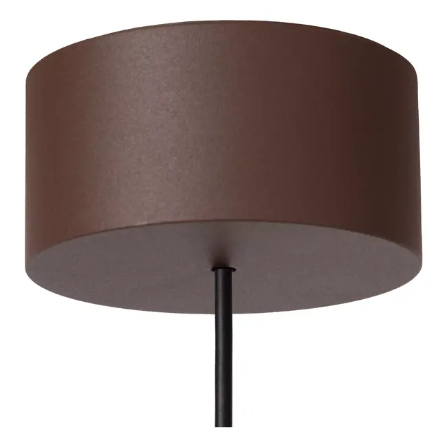 LENZ - Hanglamp Binnen/Buiten - Ø 11 cm - LED - 1x8W 2700K - IP54 - Roest bruin | Essential - 33806/08/97