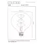 G125 - Filament lamp - Ø 12,5 cm - LED 3 StepDim (Memory) - E27 - 1x4,9W 2200K - Amber - 49033/95/62