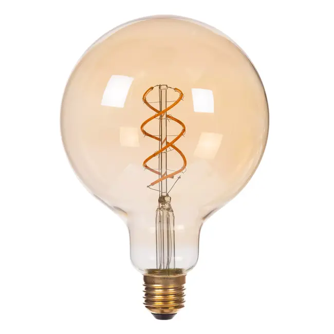 G125 - Ampoule filament - Ø 12,5 cm - E27 - 1x4,9W 2200K - Ambre - 49033/95/62