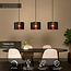 TAGALOG - Hanglamp - Ø 40 cm - 3xE27 - Zwart | Essential - 21429/03/30