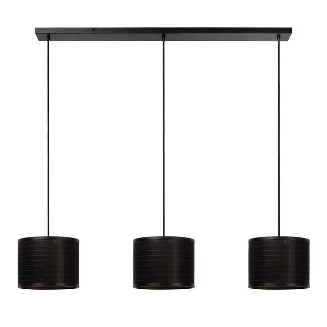 TAGALOG - Hanglamp - Ø 40 cm - 3xE27 - Zwart | Essential - 21429/03/30