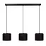 TAGALOG - Hanglamp - Ø 40 cm - 3xE27 - Zwart | Essential - 21429/03/30