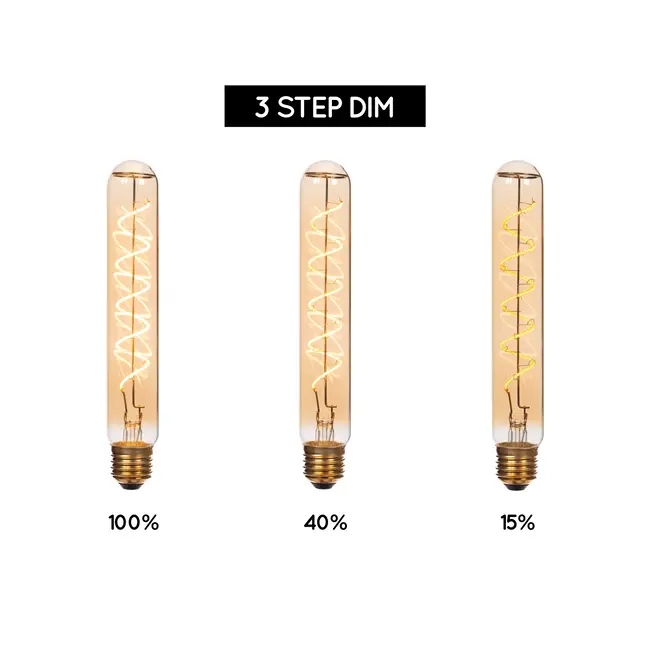 T32 - Ampoule filament - Ø 3,2 cm - E27 - 1x4,9W 2200K - Ambre - 49035/96/62