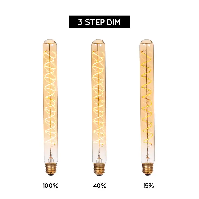 T32 - Filament bulb - Ø 3,2 cm - E27 - 1x4,9W 2200K - Amber - 49035/98/62