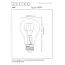 A60 - Filament lamp - Ø 6 cm - LED 3 StepDim (Memory) - E27 - 1x4,9W 2200K - Amber - 49042/95/62