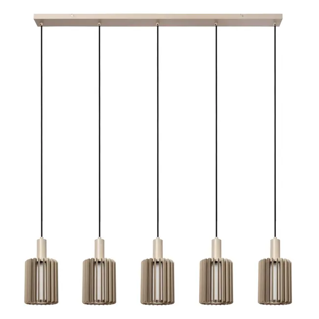 LAMBRES - Suspension - 5xE27 - Taupe - 45410/05/41