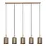 LAMBRES - Hanglamp - 5xE27 - Taupe - 45410/05/41