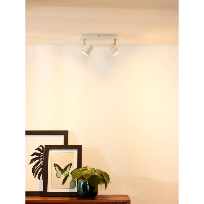 RILOU - Spot plafond - LED Dim. - GU10 - 2x5W 3000K - Blanc - 26994/10/31