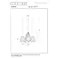 CINZIA - Hanglamp - Ø 55,5 cm - 4xE27 - Wit - 13452/04/31