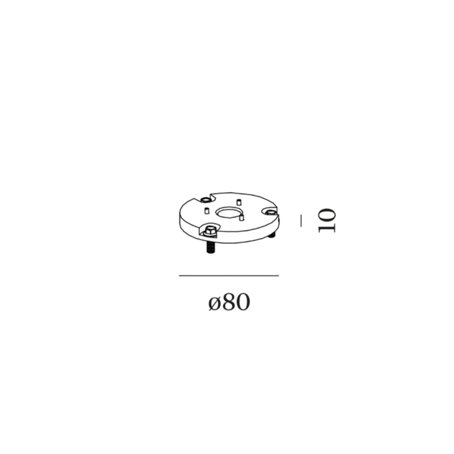 Ground mounting plate