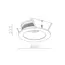 Sleekfit Rim Mounting kit white
