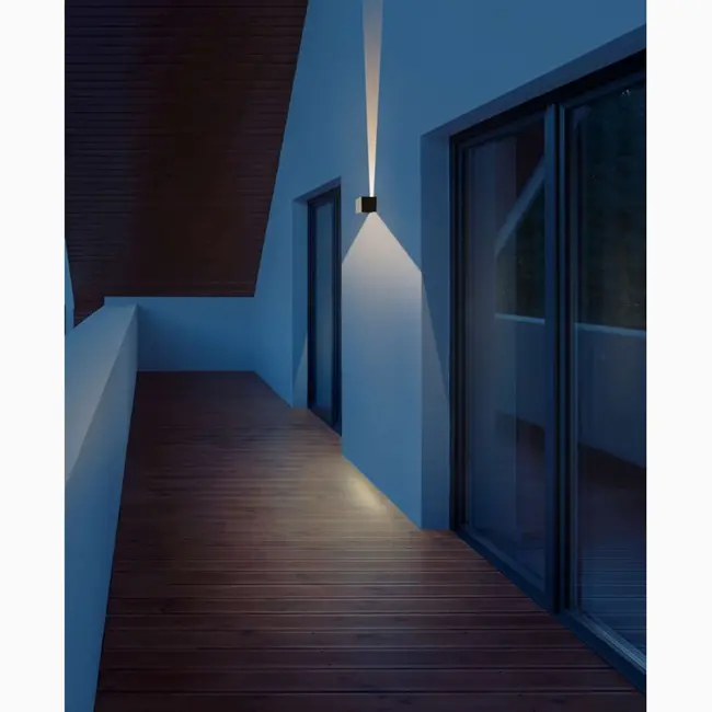 Applique murale Zenith Up & Down noire IP54