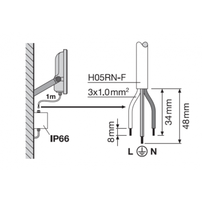 Ledvance LED spotlight 8W - 1100lm