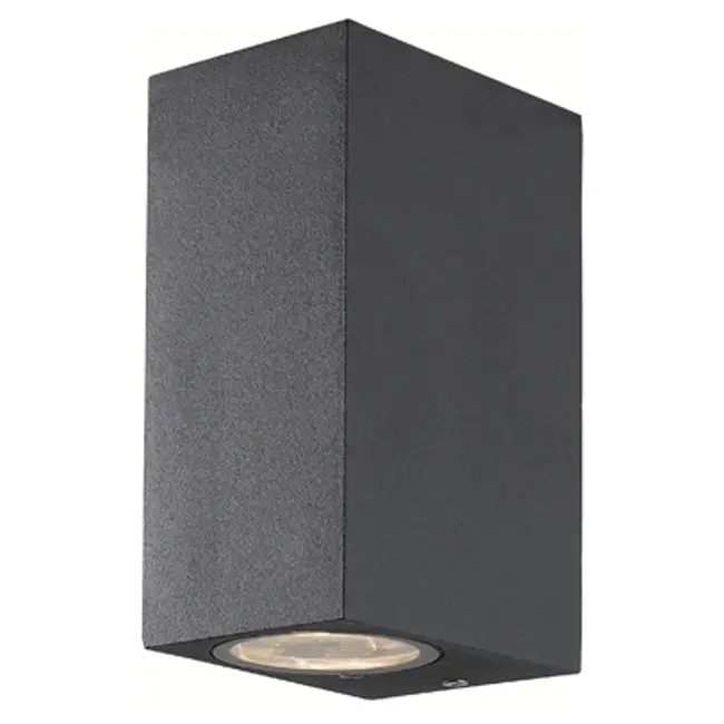 Applique murale Cube Up & Down noire IP65