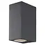 Absinthe Cube Up & Down Wandlamp Zwart IP65