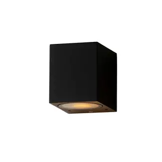 Absinthe Applique murale Cube Down noire IP65