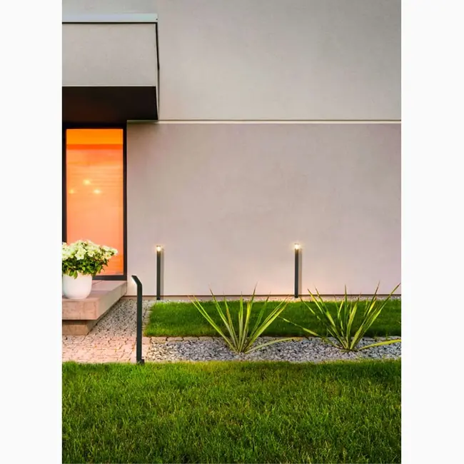 Lattice 600 Garden Post Black