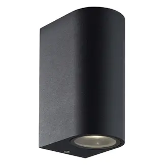 Absinthe Cube R Up & Down Wandlamp Zwart IP65