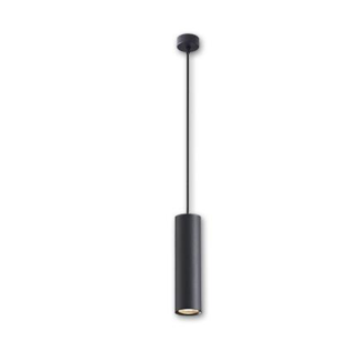 LioLights Hanglamp zwart GU10 60x200mm - OUTLET