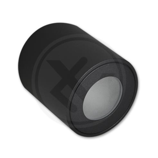 LioLights Surface-mounted spotlight IP54 GU10 round 80x84 black