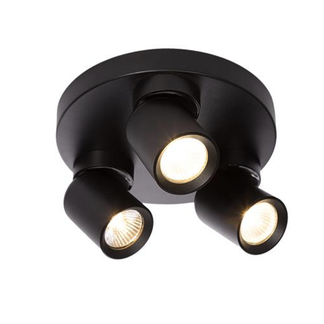 TIMO - Ceiling spotlight - 3xGU10 - Black