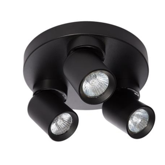 LioLights TIMO - Ceiling spotlight - 3xGU10 - Black